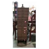 Watch crystal cabinet, multi-drawer style with