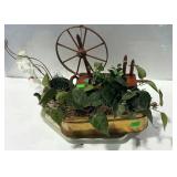 Tray lot of artificial plants