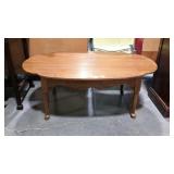 Ethan Allen coffee table. Some wear. Turtle shape