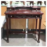 Single drawer writing desk with drawer and cubby