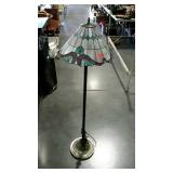 Floor lamp with slag glass shade. Nice lamp,
