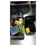 Group lot: dishes, decor items, grinder, clock