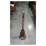 Carved wooden spoon and fork, is missing