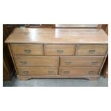 Seven drawer dresser with matching wall hanging