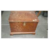 Small wooden storage trunk, measures 22 inches