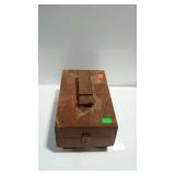 Wooden shoe shine box