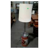 Redskins floor lamp measures 60 inches tall