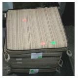 Group of 6 patio chair seat cushions by home