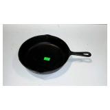 10" cast iron cooking skillet marked USA made
