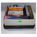 Box with misc VHS tapes and some PC disc games