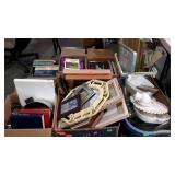 Skid lot: books, decor items, kitchen wares, etc.