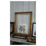 Group - Bicycle girls scene print, 24 x 24 and