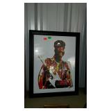 Jimmy Hendrix portrait print, signed, dated