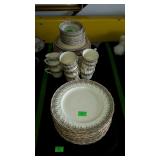 China, 58pcs dinner plates, dessert plates,