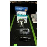 Cassette recorder, message machine, cameras etc