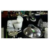 Keurig, electric skillet, iron, hand mixer etc