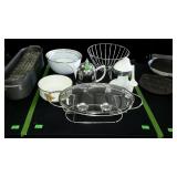 Juicer, mixing bowls teapot etc