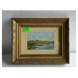 Painting - "ClassieBawn - Co. Swgo" gilt framed &