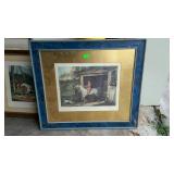 Print, English rider scene "La Fortu de