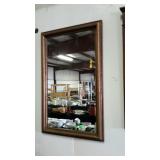 Wall hanging mirror with guilt  style frame,