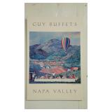 Poster: Napa Valley wine country. Artist signed.