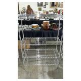 Stainless wire storage shelving 4 shelves 35w x