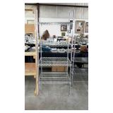 Commercial wire rack shelving 4 storage shelves,