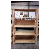 Wooden storage shelf, pine plywood and board