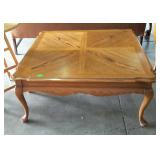 Thomasville oak coffee table with Queen Anne