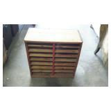 Paper organizer Box, made from old advertising