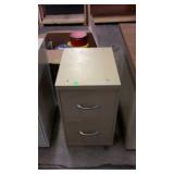 Metal 2 drawer file cabinet light duty style