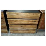 Modern 4 drawer dresser, the drawer fronts look