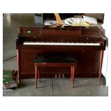 Wurlitzer Piano, spine style with the music bench