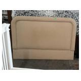 Beige fabric headboard only about twin size