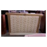 Bed Headboard, wooden framed with fabric interior