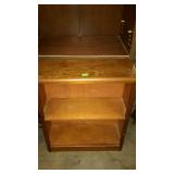 Small bookcase shelf, 2 storage shelves, 24w x