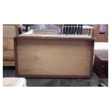 Two bed trundles one dark one white wash finish