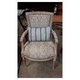 French Design accent chair, armed with multi