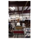 Surry buggy for harness racing. Has pneumatic