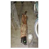 Collection of various golf clubs with vintage