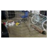 Precision brand pet cage folding panel wire type