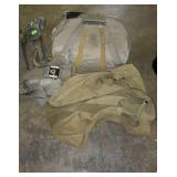 Military back pack parachute, still pack in bag