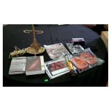 Misc group lot, for sale signs, wood drill bit