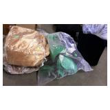 Linens Lot, bed spreads, comforters, portable