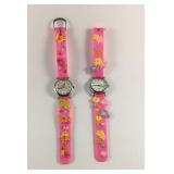 Two Geneva youth watches, battery operated, bands