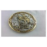 Belt buckle, Montana silversmiths Calgary