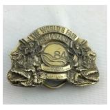 Belt buckle, 1984 worlds fair New Orleans