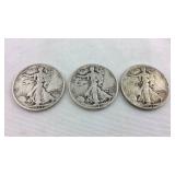 Walking liberty halves 1943, 1943D, 1943S