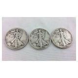 Walking liberty halves 1945, 1945D, 1945S