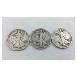 Walking liberty halves 1943, 1943D, 1943S